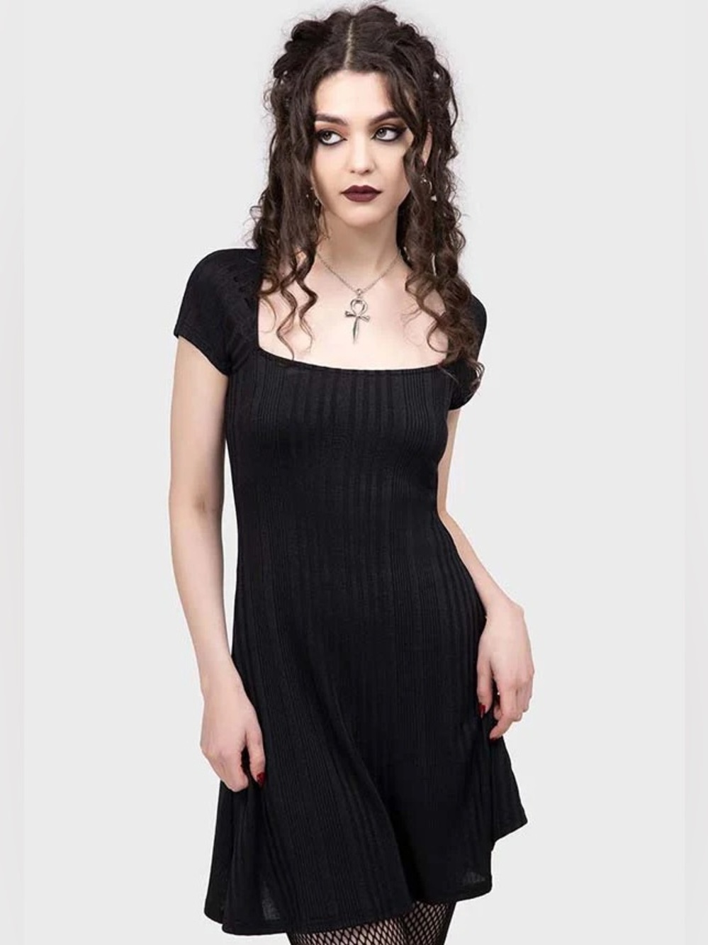 Killstar Nocturnee Goth Girl Metal Babe Boho Dress BNWT sz L